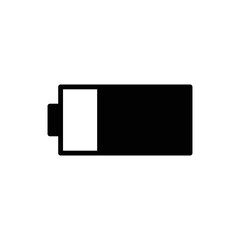 battery icon vector design simple and clean