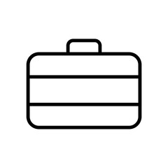 briefcase icon vector design simple and clean