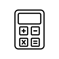 calculator icon vector design simple and clean