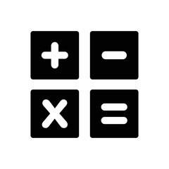Fototapeta premium calculator icon vector design simple and clean