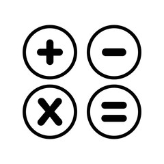 calculator icon vector design simple and clean