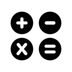 Obraz premium calculator icon vector design simple and clean