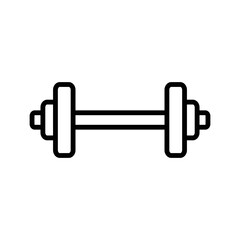 dumbbell icon vector design simple and clean