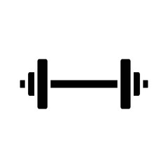 dumbbell icon vector design simple and clean