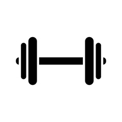 dumbbell icon vector design simple and clean