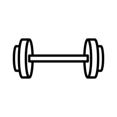 dumbbell icon vector design simple and clean