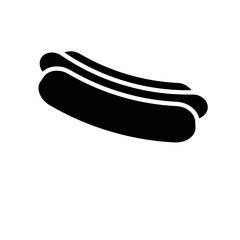 hot dog icon vector design simple and clean