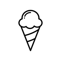 Fototapeta na wymiar ice cream icon vector design simple and clean