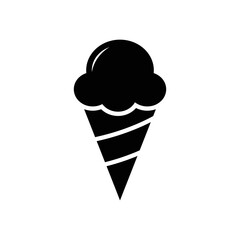 ice cream icon vector design simple and clean