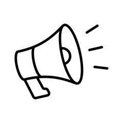 megaphone icon vector design simple and clean