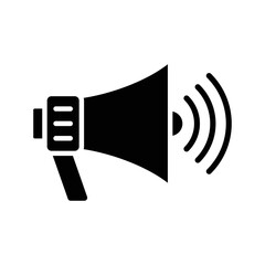 megaphone icon vector design simple and clean