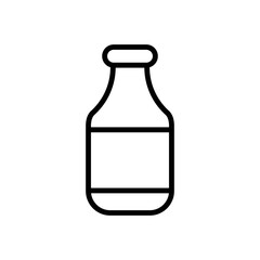 milk bottle icon vector design simple and clean