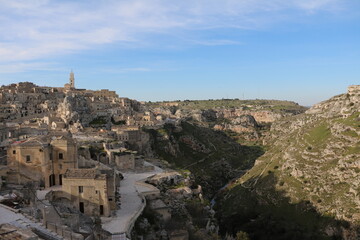 Fototapeta premium The Gorge La Gravina di Matera, Italy