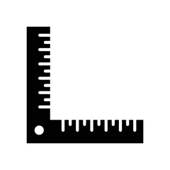 ruler icon vector design simple and clean
