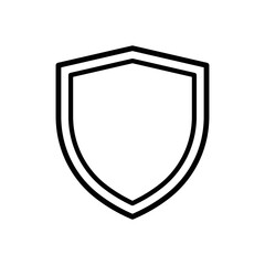 shield icon vector design simple and clean