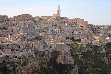 View of Matera in Italy