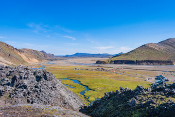 Cityscape of Landmannalaugar (Iceland)