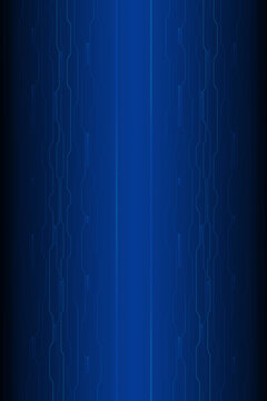 Abstract technological hud blue and white background