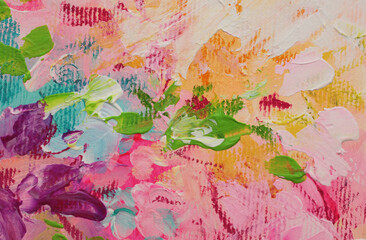 Art modern oil and acrylic smear blot canvas painting wall. Abstract texture color stain...