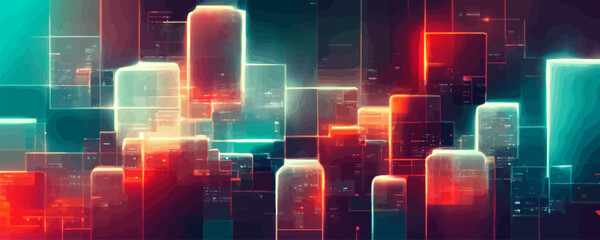 abstract binary background for hackathon and other digital meetups