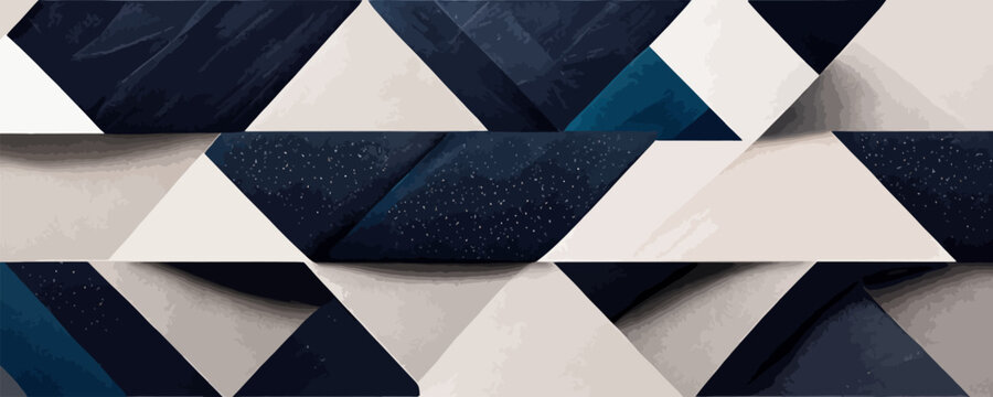 modern dark blue banner geometric shapes corporate abstract background © Oleksii