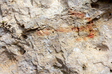 natural stone located on a mountain plateau, sights, places visited by tourists.