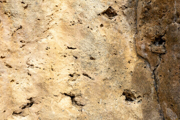 natural stone located on a mountain plateau, sights, places visited by tourists.