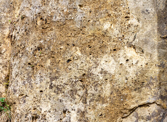 natural stone located on a mountain plateau, sights, places visited by tourists.