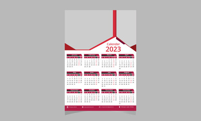 Wall Calendar Template 2023