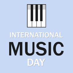 International Music Day conceptual banner.