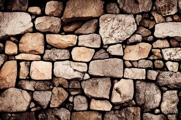 Digital Stone Wall Stock Image