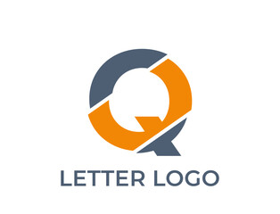Fototapeta premium creative q letter logo. company logo design. modern vector image