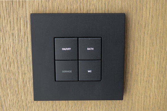 Lighting switch on the wall, GRMS lighting control panel