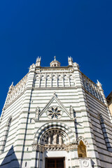 Fototapeta na wymiar Baptistery of Pistoia, Tuscany, Italy