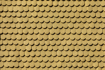 pattern of wooden roof shingles