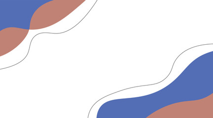 Hintergrund Banner Vorlage. Braun, blau.