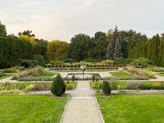 Ballerina Fountain in the Botanical Garden in Poznan, Poland