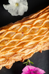 Apple strudel is a traditional Viennese strudel, a popular pastry in Austria, Bavaria, the Czech Republic, Northern Italy, Slovenia, and other countries in Europe.