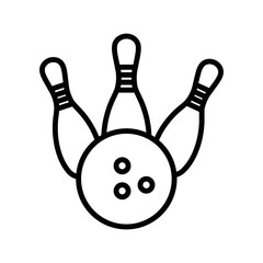 bowling icon vector design template in white background