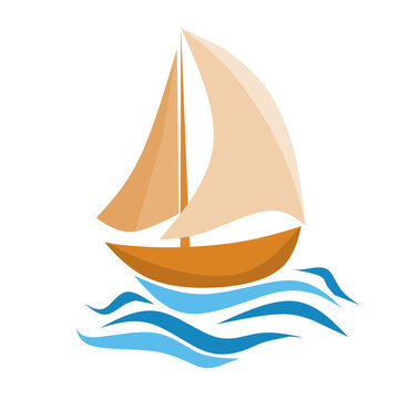 illustration vector Graphic of boat simple good for Poster columbus day 