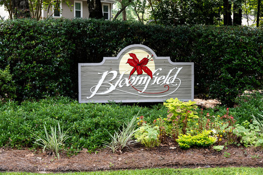 A Sign For The Bloomfield Subdivision Of Crowfield Plantation