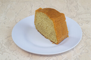 Bolu pisang or banana cake is a cake made from bananas, flour, sugar, butter and other ingredients. It has a sweet, savory taste and the smell of bananas is really delicious