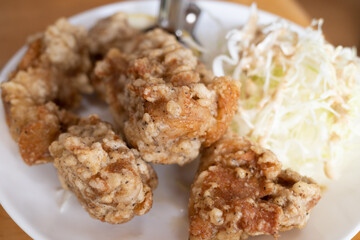 とても美味しい日本の鶏の唐揚げ