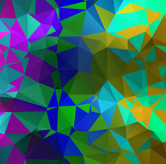 Obraz premium Colorful polygon background or frame. Abstract Rectangle Geometrical Background. Geometric design for business presentations or web