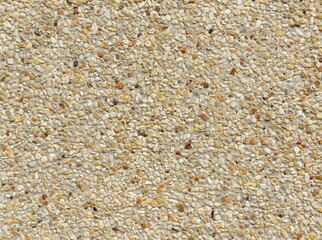 Wall of small sand stone texture background