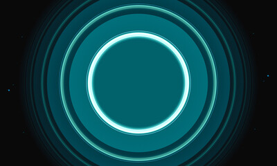abstract blue circle stack background
