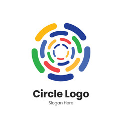 circle signal logo template