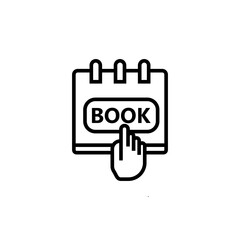 booking icon vector design templates