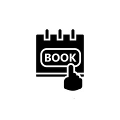 booking icon vector design templates
