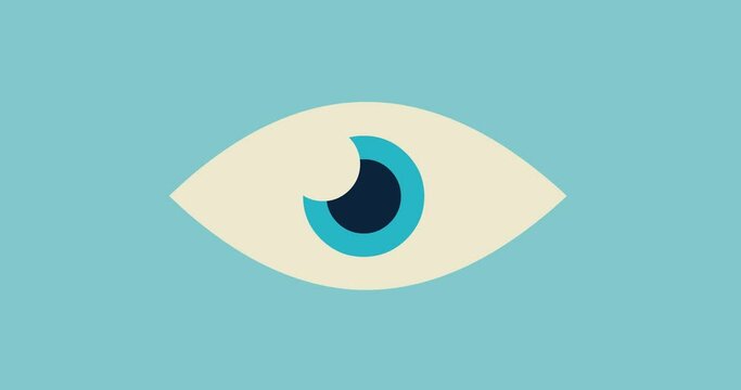 animated cartoon eyes glancing right and left